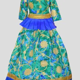 BAESD Girls Embellished Sequinned Ready to Wear Lehenga &-17