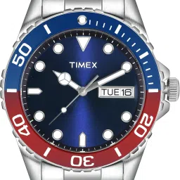 timex Blue Dial with Day-Date Function Analog Watch- For Men TW000Z601 image 2