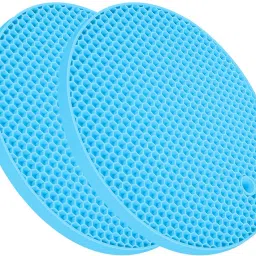Silicone Trivet Blue Set of 2 Matte Trivet-image-109