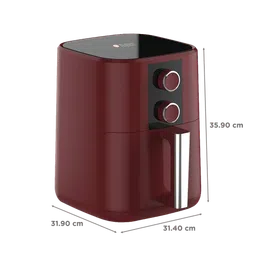 Russell Hobbs AEROFRYER 5L 1350 Watt Air Fryer with Temperature Control Function (Red) image 2