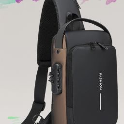 ProArch WomenBuzz Crossbody Massenger Bag Shoulder Strap With with Lock USB Charging Waist bag-image-51