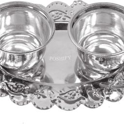 German Silver Kumkum-Haldi Holder, Sindoor-Turmeric Decorative Showpiece-4 cm-image-66