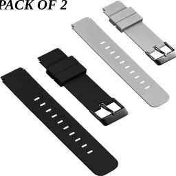 TRENDINGVIEW 19MM Vintage buckle Watch Belt strap for smart watch pack of 2 19 mm Silicone Watch Strap-image-42