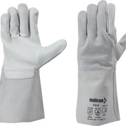 F234 Natural grain Welder Safety Gloves (Pack of 1) Leather Safety Gloves-image-31