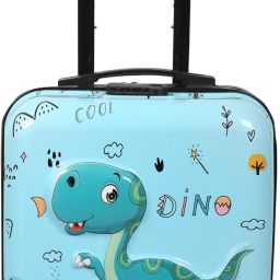Small Cabin & Check-in Set (29 inch) 8 Wheels - Trendy Cute Kids Trolley Bag - Blue-image-76