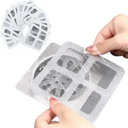 10 Pcs Disposable Shower Drain Cover Hair Catcher Shower Drain Mesh Stickers Hair Wash Basin-image-7
