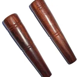 Decorative wooden chillum 4 inch Pack Of 2 Wooden Outside Fitting Hookah Mouth Tip-image-74