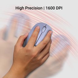 ZEBRONICS Panther Wireless Ambidextrous Optical Mouse Wireless Mouse, 1600DPI, Silent Ergonomic, Power Saving Precision image 4