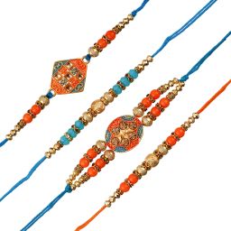 anil rakhi Designer D1226 Assorted Rakhi Set image 3