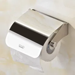 JOY Toilet Paper Holder / Tissue Dispenser For Bathroom (Chrome) - Pack Of 1 Stainless Steel Toilet Paper Holder-14