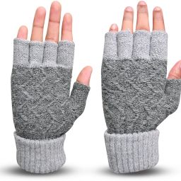 Embroidered, Self Design, Printed Winter Men Gloves-12