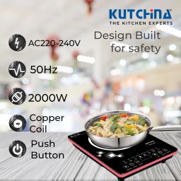 kutchina 2000 W Induction Cooktop Push Button image 3