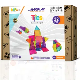 GEL TILES Magplay Classic Solid Color 22 Pcs Magnetic Tiles-image-34