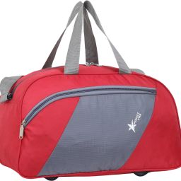40 L Gym Duffel Bag - 40 L Hand Duffel Bag 12 inch 9.5 inch 20 inch Stylish Light Weight Small Travel Duffel Bag For Men & Women Quality Tested Luggage Bag - Grey - Regular Capacity {red } - Red, Red-image-85