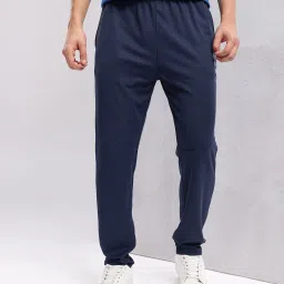 Men Solid Blue Track Pants-image-27