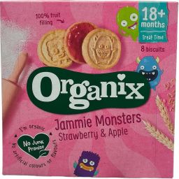 Jammie Monsters Strawberry & Apple (18m+) Baby Snacks 100 g-image-9