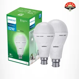Pack of 2-User-Friendly 12W Rechargeable Emergency Bulb with Quick Installation 4 hrs Bulb Emergency Light-10