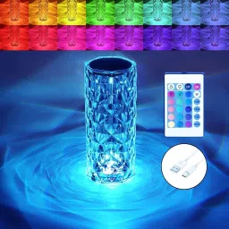 Touch Lamp USB Romantic LED Rose Diamond Table Lamps for Living Room Night Lamp-image-21