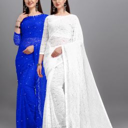 Self Design Bollywood Net Saree-image-50