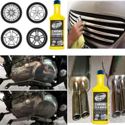 citrus power Car Polish 250ml, Wash & Wax 60ml, Chrome Cleaner 60ml, Windshield Cleaner 30ml Combo image 4