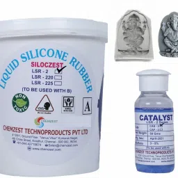 LSR2 Slow Liquid Silicone Rubber for Resin Art Craft,Clay Mold Making & POP(1kg)-21