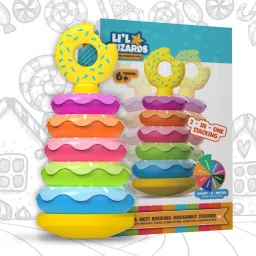li'l wizards Stack & Nest Rocking Doughnut Ring Stacker image 2