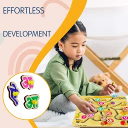 plus shine Learning Matching Aa Aa Ee Ee Hindi Letter Puzzle Maze Tracing Practice Board image 3