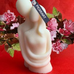 Jasmine Fragnance Scented Couple Candle White for Home Decor Candle-image-66