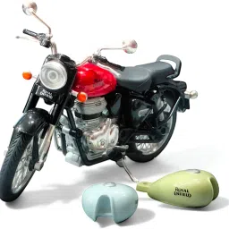 Royal Enfield Classic Bike, 2 Fuel Tank, Dual Single Seat Mode, Pull Back Action-picture-1