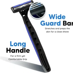 letsshave Pro 2 Plus Disposable Razor - Open Flow Cartridge Razor (Pack of 10), Men image 2
