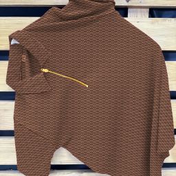 Men Self Design Polo Neck Polyester Brown T-Shirt-image-80