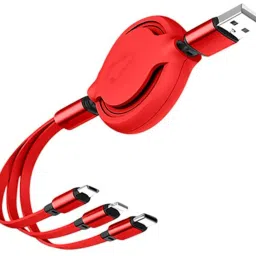 BUFONA Multiple Charging USB Cable 3-in-1 USB Charge Cord with Phone/Type C/Micro USB Charging Pad-image-116