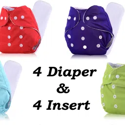 Eco-Friendly Baby Cloth Diaper Set with Insert Pad, Adjustable Leak-Proof Nappy-picture-25