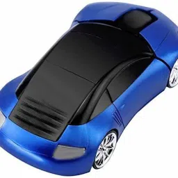 microware 3D Car Shape Mini 4800 DPI USB Wireless with 3 Keys Optical Gaming Mice Mouse for PC Computer Laptop Wireless Optical Gaming Mouse image 2