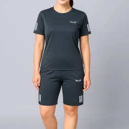 chrome & coral Colorblock Women Track Suit-picture-10