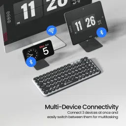 Portronics POR 375 Bluetooth, Wireless Handheld Multi-device Keyboard Compatible with Desktop, Laptop, Mac Bubble 2.0 image 3