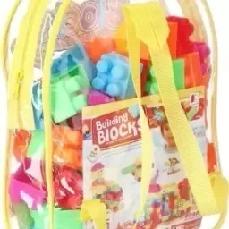 Building Blocks for Kids with Wheel, Bag Packing, Block Game for Kids 100pcs-27