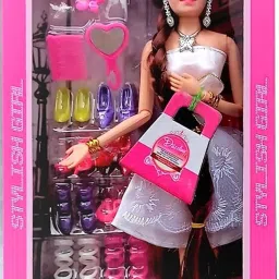 Pack Of 1 New Fancy Doll with Long & Colorful Hair Style Doll-image-96