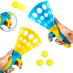 Click and Catch Ball Launcher Game with 3 Balls Toy Set for kids Age 3 & Above-2