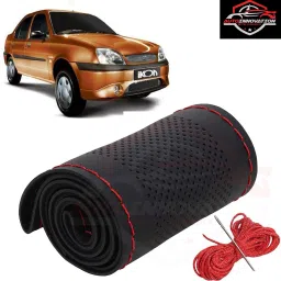 Hand Stiched Steering Cover For Ford Universal For Car-image-91