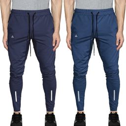 Pack of 2 Men Solid Blue Track Pants-image-91