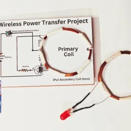 Electromagnetic Induction Wireless Transmission Project Working Model Class 12 Educational Electronic Hobby Kit-image-1