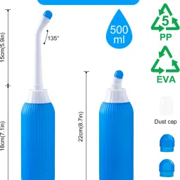 Portable bidet, Jet Spray for Toilet | Retractable, 2 angled Nozzles P268 Manual Bidets-image-59