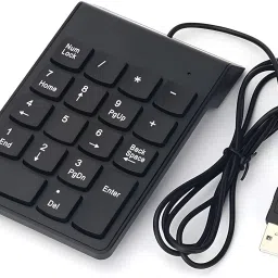 VOOCME USB 2.0 Wired Numeric Keypad – Slim Mini 18-Key Number Pad for Laptop, PC Wired USB Handheld Desktop Keyboard Compatible with Desktop, Laptop, Mac-image-81