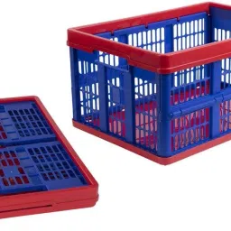 Plastic Multipurpose Foldable Collapsible Storage Crates/Stackable Plastic Container Storage Basket-8