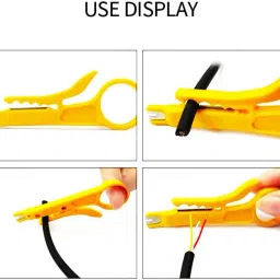 GoodsBazaar 2pc Mini RJ45 Network Wire Stripper Cable Cutter Impact Punch Down Tool Crimper Network Interface Card image 2