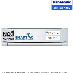 panasonic Convertible 7-in-1 with Additional AI Mode Cooling 2023 Model 1 Ton 5 Star Split Inverter with 4 Way Swing, PM 0.1 Air Purification Filter AC with Wi-fi Connect- White image 2