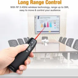 Jihaan Presenter Remote Control Laser Pointer/Pen, with USB Receiver for PC, Laptops PPT Presenter Presenter Remote Controler Presenter image 5