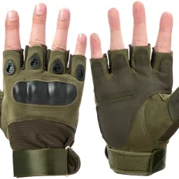 Half Finger Bike Riding Sports Gloves Strong Protective Hard Kunckle Hand Gloves Riding Gloves-image-54