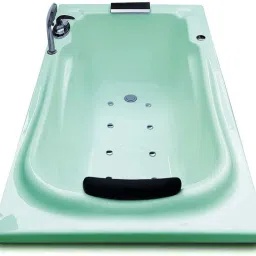 Bonn 4.5 Ft With Bubble Bath, Filler System and Side Panel - Green Free-standing Bathtub-image-84
